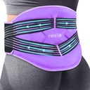 REVIX Lower Back Ice Pack Wrap with Dual Compression Straps, Purple