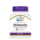 21. Yüzyıl Melatonin 10 mg Ekstra Güçlü Tabletler, (120 Kont), Prolonged Release Sleep Aid for Yetişkinler, Tavsiyeler ve Dinlenmek Uyku, Güvenli Olmayan Uykular, Gluten-Free, Non-GMOMO