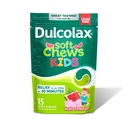 Dulcolax Çocuklar Laxative Soft Chews, Stimulant-Free Laxatives, Kids, Softens Stool, Watermelon Flavor, Magnezyum Hydroxide 1200 mg, 15 Count