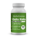 Herbsforever Gotu Kola Capsules | Centella Asiatica Herbal Supplement, 800 mg Her | 60 Veg Capsules for mental Clarity, Focus | Genel Wellness Destek