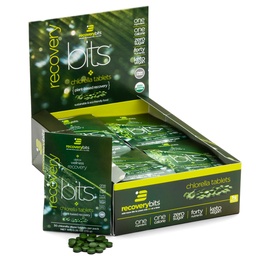 RECOVERYbits - Organik Chlorella Tabletler - Plant-Based Algae Superfood - Chlorophyll - Cracked Hücre Duvar - Enerji - Immune System - Detox - DW - Vegan - Non-GMO - Box of 30 Pouches - 900 Tabletler