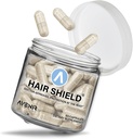 Hair Shield | Hair Skin and Nails Vitamins for Hair Growth and Stronger Nails, Biotin Vitamins with Calcium & Zinc for Women and Men, 60 Capsules