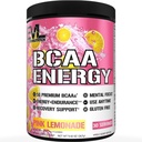 EVL BCAAs Amino Asits Toz - BCAA Energy Pre Workout Toz for Muscle Recovery Lean growth and Endurance - Rehydating Post Workout Recovery Drink with Natural Caffeine - Pink Lemonade