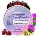 Liver Support Plus with Milk Thistle, Alfalfa Leaf, Vitamins D3 ve B12 Gelişmiş Formula