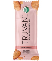 Truvani Plant Tabanlı Snack Bars | Snickerdoodle 1 Pack | 5g Protein | USDA Organik ve Vegan | Sadece Bar | Süt, Soy ve Gluten Ücretsiz | Bireysel olarak sarıldı
