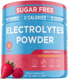 Keto Electrolytes Powder - Sugar Free Electrolytes - 60 Servings