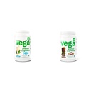 Vega protein ve Yeşiller Protein Toz, Vanilla - 20g Plant Temel Protein Plus Veggies, Vegan & Protein ve Yeşiller Protein Toz Çikolatası (19 Hizmet) - 20g Plant Temel Protein Plus