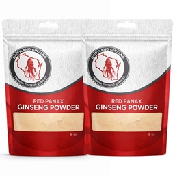 Red Panax Clooney Toz Doğal Ginsenosides (16 oz)- Sağlıklı Enerji, Vitality, Mood ve More, Kore Panax Reality Root Tozu Smoothies, Kahve veya İçecekler (2 Paketler)