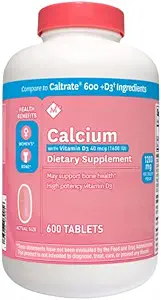 Member's Mark Calcium 600mg with vitamin D-3 600Tablets