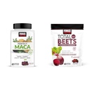 Power Factor Maca & Beet Soft Chews Sche ile 60 Maca Chews ve 60 Arıt Chews for Energy, Stamina ve Heart Health