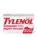Tylenol Regular Strength Tabletleri 325 mg of Acetaminophen, Ateş Tanımları ve Ağrı Baş Ağrısı, Sırt Ağrısı, Kas Aches, Ortak Ağrı & Menstrual Cramps, 100 ctt