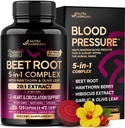 Arıt Kök Capsules - Sağlıklı Kan Baskı Desteği Tamam** Kalp ve Circulation Desteği için - Hawthorn Berry, Hibiscus & Ni - Enerji için Nitrik Çimento - ABD'de 120 Capsules