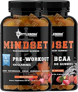 Mindset Dietary Supplement Gummies for Energy and Performance | Naturally Flavored |Vegan and Gluten Free | Multi-Vitamins (Combo Pack)