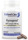 Hasta One Pycnogenol OPC Kompleksi 300 mg | Vascular Health ve Sağlıklı Aging'i Desteklemek için Tamam * | Fransız Deniz Standardı Bark ve Daha Fazla | 60 Capsules