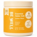 Be Well by Kelly Essential Amino Acids Lemon Powder Supplement Plant-Based (10.2oz) BCAA 9 EAA's