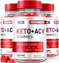 Laboratuvarları - Ace Keto ACV Gummies, Advanced Kilo Kayıp 1000 mg, Apple Cider Vinegar Supplement (180 Gummies)
