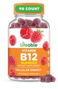 Lifeable Vitamin B12 Gummies for Adults | 1000 mcg | Great Tasting B12 Vitamins | Non-GMO, Vegan B12 | for Energy and Metabolism Support | 90 Gummies