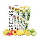 Basit Yemek Yeşiller Çeşitli 10 Paket, Yeşiller Toz Mix, Superfoods Chlorella & Spirulina ile paketlendi, 5 Delicious Flavors: Peachy, Green Apple, Raspberry Lemonade, Sweet Lemon & Tropikal