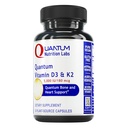 Kuantum Beslenme Laboratuvarları D3 ve K2 Supplement - Bone & Heart Health Support for Women & Men, 5000 IU, Vegans, Allowsor Abpole, Gluten-Free - 30 Plant Based Capsules