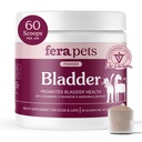 Fera Pets Bladder Support Cranberry Supplement for Dogs & Cats - 60 Scoops | Cranberry, Marshmallow Root & D Mannose for Dogs & Cats - Powder Topper for Urinary Tract Health, Normal Urine pH & Immunity