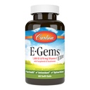 Carlson - E-Gems Elite, 1000 IU (670 mg) Tocopherols ve Tocotrienols, Optimal Wellness, 60 Softgels