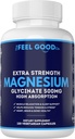 Magnesium Glycinate 500mg Pure Night Sleep, 120 Capsules, High Absorption - Non-GMO, Gluten Free, Vegan, Organic - Supplement for Sleep, Heart Health Nerves, Bones, Muscles - Massive 4 Month Supply