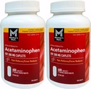Üye'nin Mark 500 mg Ekstra Kuvvet Acetaminophen MegaSize 2Pack (600 Count each) 7hm2Dcs