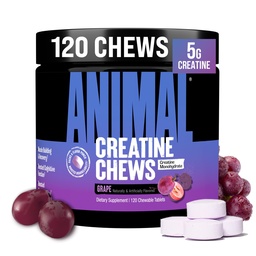 Hayvan Kretine Chews Tabletleri - AstraGin ile Aborpsiyonunu Geliştirmek için Krep, Deniz Salt Eklenen Pumps, Delicious and Convenient Chewable Tabletler - Grapepe