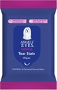 ANGELS' EYES Face, Eye & Paw Cleansing & Tear Stain Wipe, Büyük 4"x7" Hipoallergen Köpek ve Kedi Wipes, Tear Stains, kir ve Discharge, Fragrance Free, 40