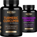 Magnezyum Citrate & Hoffman 500 mg Kompleksi ve Turmeric Curcumin - Yüksek Absorpsiyon Maksimum Güç - Ortak, Kalp Sağlığı için Turmeric Supplements