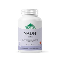 PROVITA NADH+ Forte | Bilişsel Destek Supplement with NADH, Coenzyme Q10 & Chlorophyll | Enerji Desteği, Focus, mental Clarity & Brain Health | Vegan Capsules | High Abase Hücreleri