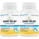 Safgen Laboratuvarları Süt Yardımı Doğal Enzyme 3000COM, Lactose intolerans Pills | 2 Pack - 180 Caplets Total
