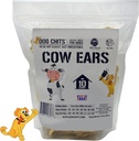Dog Chits Cow Ears Dog and Puppy Treats - All Natural Grain and Chemical Free Training Chews - High Protein and Low Fat - Supports Dental Health - Made in The USA - 10 Count