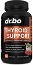 Thyroid Support for Women & Men Supplement - Natural Metabolism, Mood & Energy Enhancer with L-Tyrosine Selenium Iodine Zinc Bladderwrack Kelp & Ashwagandha Thyroid Supplement Complex Vitamin 60 Pills