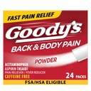 Goody's Back and Body Pain Relief Toz, 24 ct (Pack of 1)