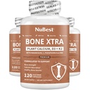 Bone Xtra - Vegan Bone Strength Formula for Stronger Bones, Plant-based Calcium from Marine Algae, Vitamins D3, Vitamin K2, Magnesium, Phosphorus & More for Teens, Adults - 3 Months Supply | 3 Pack