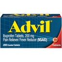 Advil 200 mg Tabletleri 200 ea (Pack of 3)