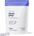 good.clean.goop wellness The Brain Boost Daily Chews | Dietary Supplement for Energy and Focus | L-theanine & Caffeine | Caffe Latte Flavored | Brain Booster with Nootropics | Pack of 30 Chews | Vegan