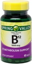 Spring Valley - B-12 1000 mcg, Timed Bülteni, 60 Tablet