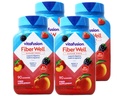 VitaFusion, Fiber Well Gummies, Fiber Supplement, Assorted Flavors - 90 gummies, Pack of 4