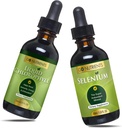 Go Nutrients Liquid Klorophyll & Selenium 200 mcg Supplement | Yeast-Free Liquid Drops, Selenium Drops, Herbal Supplements | sodyum Copper Chlorophyllin Tamam, Chlorophyll Liquid Drops