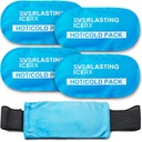 Reusable Gel Ice Packs for Injuries, Hot and Cold Compression Wrap 4 Pack