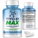 TTFD Thiamine B1 Supplement 60Capsules ABD- Thiamine TTFD Vitamin B1 MAX, Yüksek Lisans Enerji ve Odak için Tamam, MaxLife Naturals & Wellness Genel olarak MaxLife Naturals