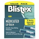 TheraTears Dry Eye Therapy Eye Drops, 1.0 Fl Oz and Blistex Medicated Lip Balm, 0.15 Ounce, 3 Count SPF 15 Sun Protection Lip Balm Bundle