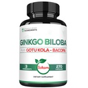 1520 mg Ginkgo Biloba Supplements with Gotu Kola Leaf, Bacopa Monnieri - 270 Capsules - Beyin Sağlığı, Hafıza Fonksiyonu, Focus & Vizyon Kalitesi - 3 Ay Supply