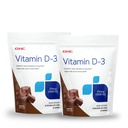 GNC Vitamin D-3 Yumuşak Chews 1000IU - Chocolate - Twin Pack