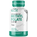 Nutri 5MTHF L Metilfolate 1MG - 4 Ay Supply, 120 Vegan Tablet - Medeniyet Tamam - Bilişsel Fonksiyonlar, Kalp Sağlığı, Prenatal Destek - 3rd Parti Test Edildi - NSF sertifikalı Tesis