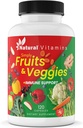 Meyveler ve Veggies Supplement Capsules - Yüksek Lisans Günlük Sağlık Toplantısı - Temel Vitaminler, Antioksiler ve Mineraller - Destekler Beslenme ve Optimal Sağlık (Red & Green)