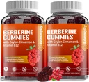 Berberine Supplement with Ceylon Cinnamon - Sugar Free Organic Berberine 1500mg Gummies for Men & Women - Support for Immune and Metabolism and Energy