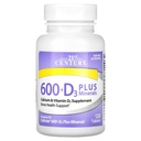 21st Century Food 600 Plus D Plus Minerals Caplets, 120Count (27498)